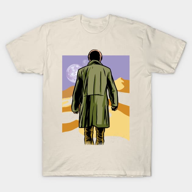 a man walking on the desert! T-Shirt by ABSI.BO